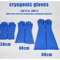 Cryogenic Gloves,  Wrist Length, Large